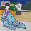 花街模様薊色縫
