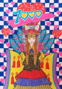 猫のお姫様（Twitterフォロワー様7000人突破記念イラスト）